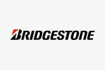 Bridgestone logo with stylized 'B' and bold black text.