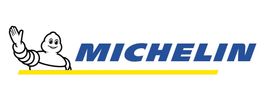 The Michelin logo with the Michelin Man waving and bold blue text.