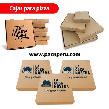 cajas de carton microcorrugado para pizzas cajas con impresion personalizada
 