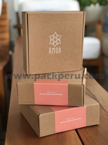 cajas de carton para envio con impresion personalizda pack peru