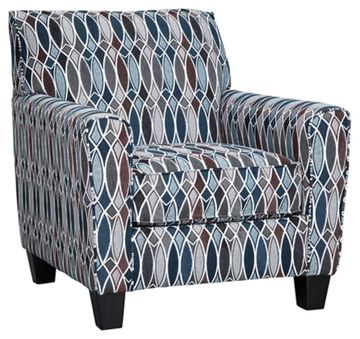 fauteuil accent bleu marine