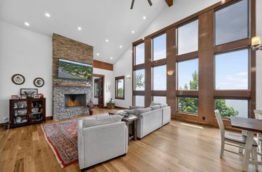 Living room - Wood or Natural Gas Fireplace. 