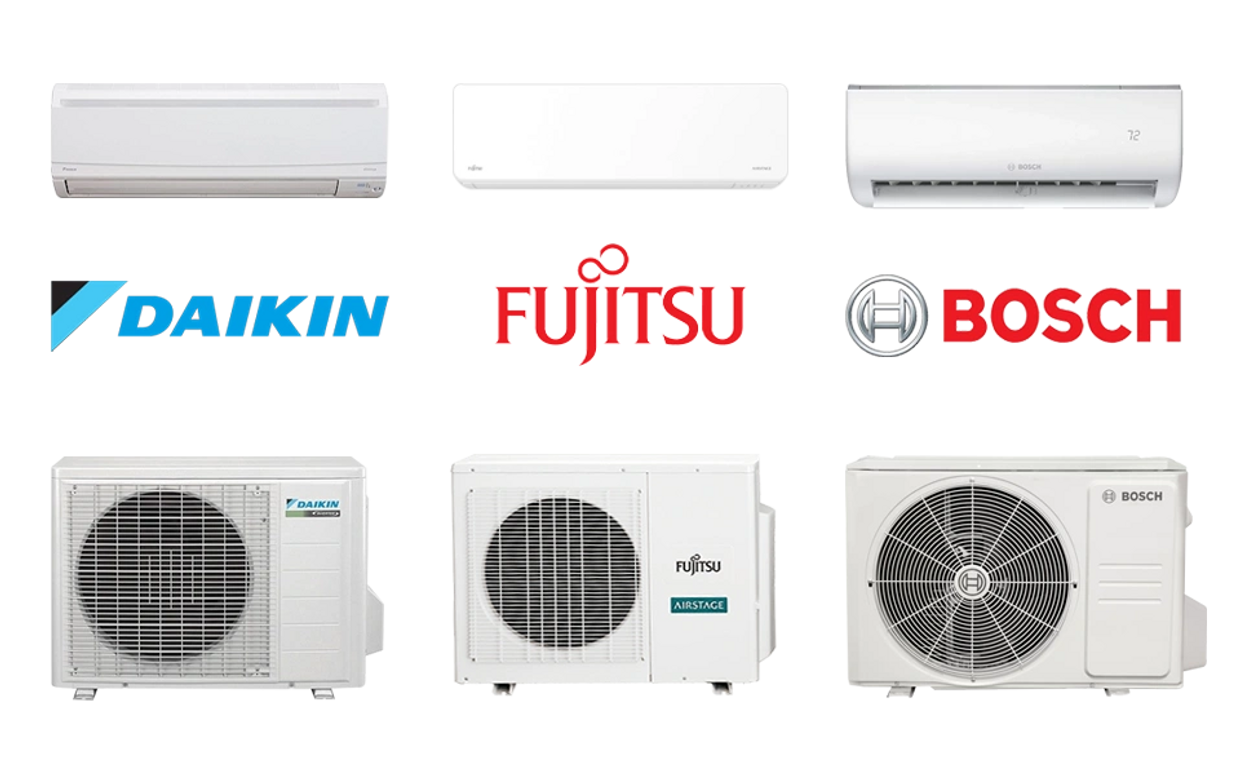 Daikin, Fujitsu, And Bosch Mini Splits units Installed By Ultimate Comfort Solutions