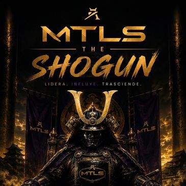 MTLS The Shogun poster with samurai armor and bold text.