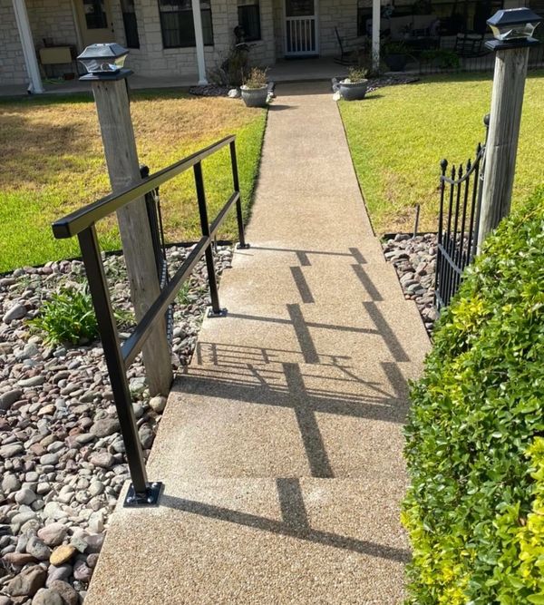 This is a custom stair rail. 