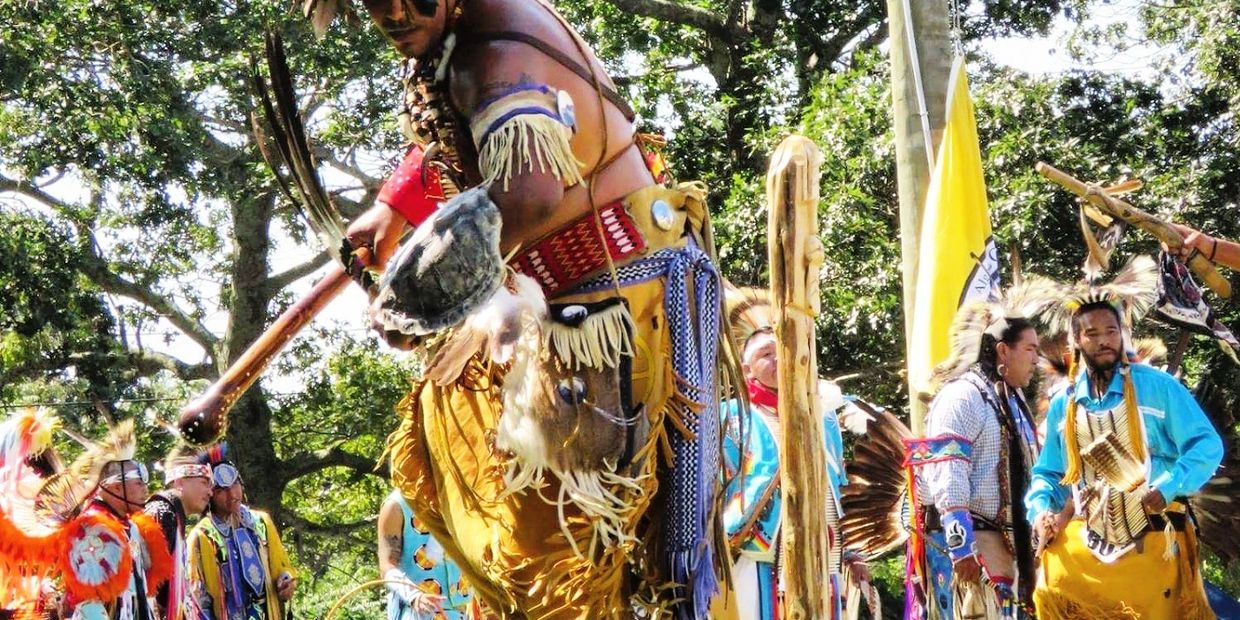 Shane Weeks at the Shinnecock Pow Wow.