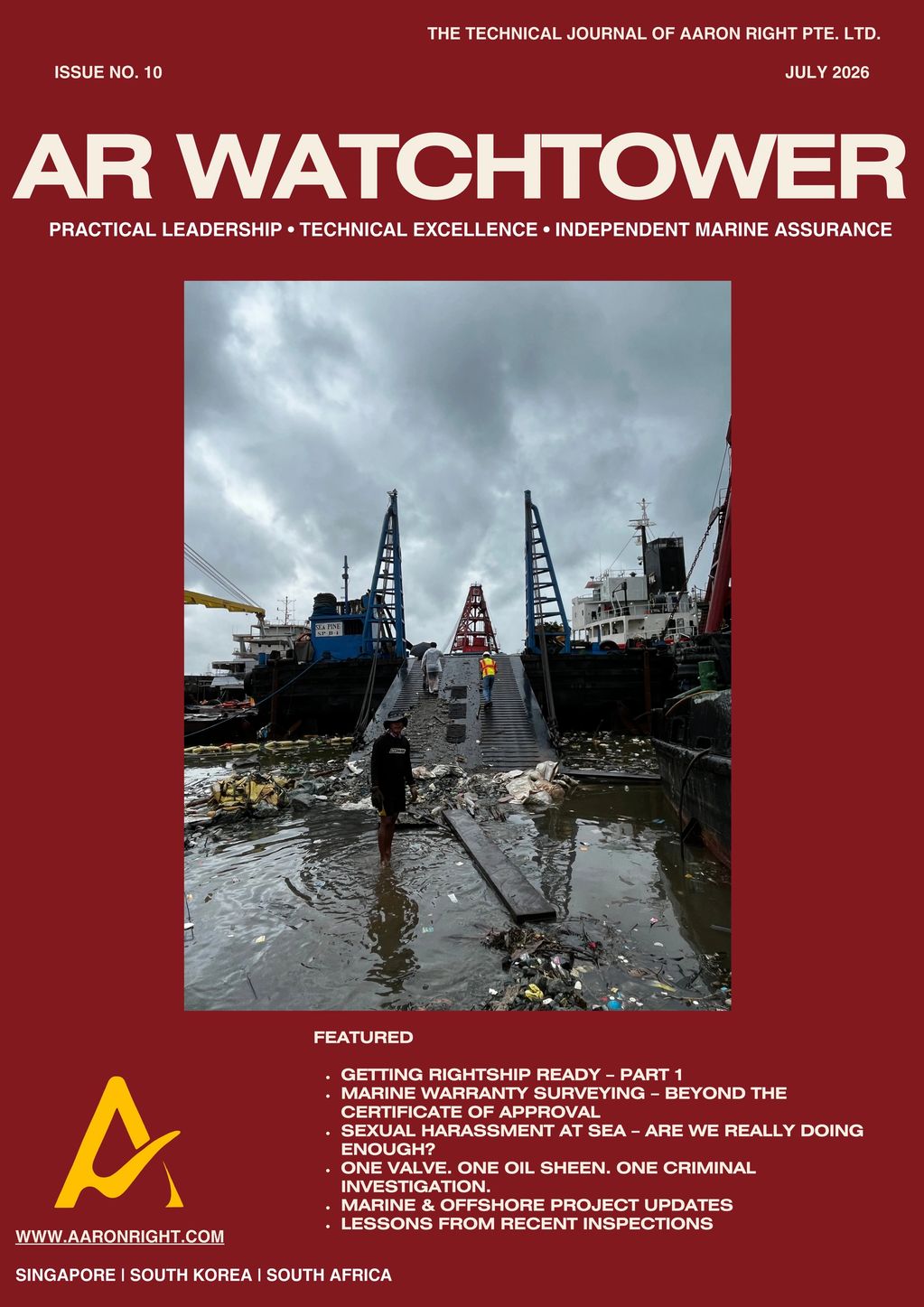 AR Watchtower Edition 10 – July 2026 | Marine assurance, Risk, MWS,  ship  and maritime operations.