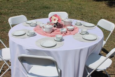 Tea party setup