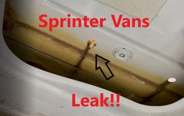 Fixing Mercedes Benz Sprinter Van sidewall leaks.