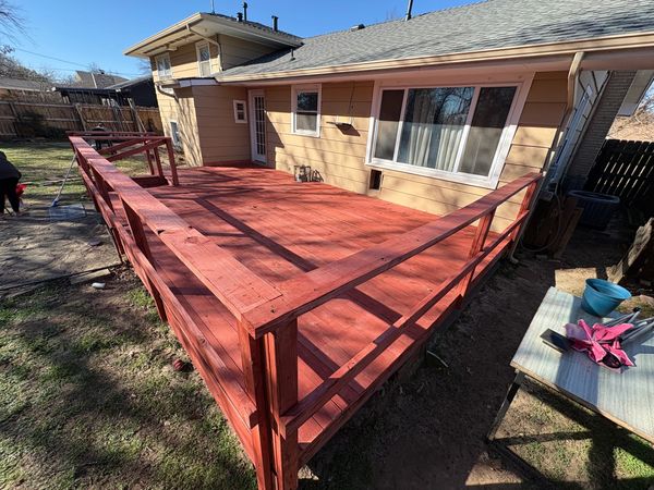 Deck and fence, Enid Oklahoma 