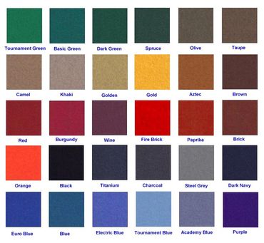 Cloth Swatch Chart