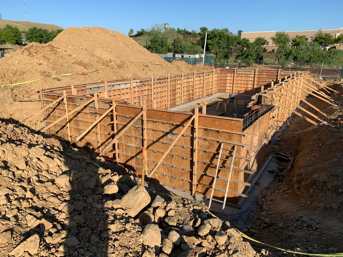 DB Concrete site work, Patterson CA