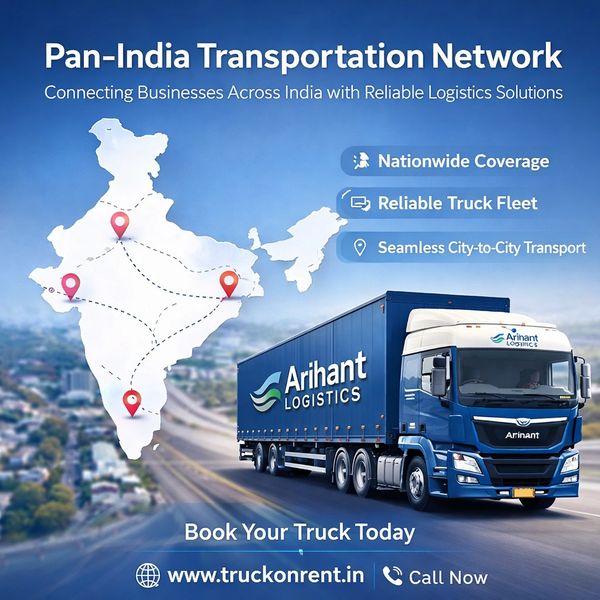 Arihant Logistics offers reliable truck rental services across India with nationwide coverage.