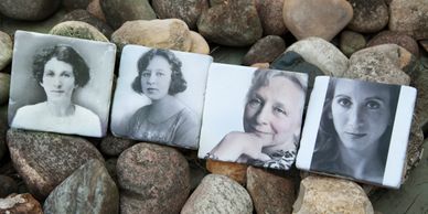 Stoneworks Imagery marble hope stones of family lineage.