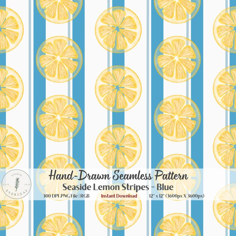 Seaside Lemon Stripes_Blue_Main Thumbnail.jpg