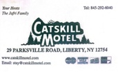 Catskill Motel
29 Parksville Road
Liberty NY 12754