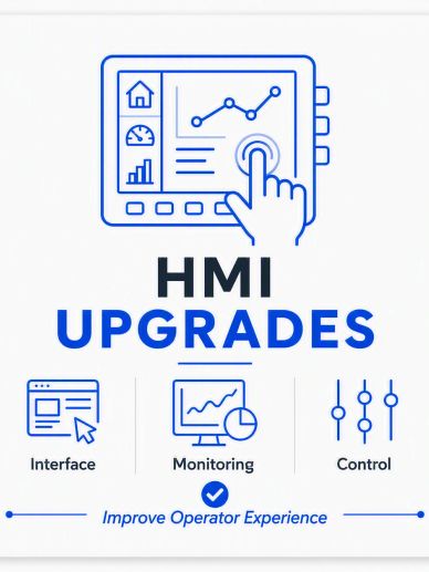 HMI upgrades improve interface, monitoring, and control.