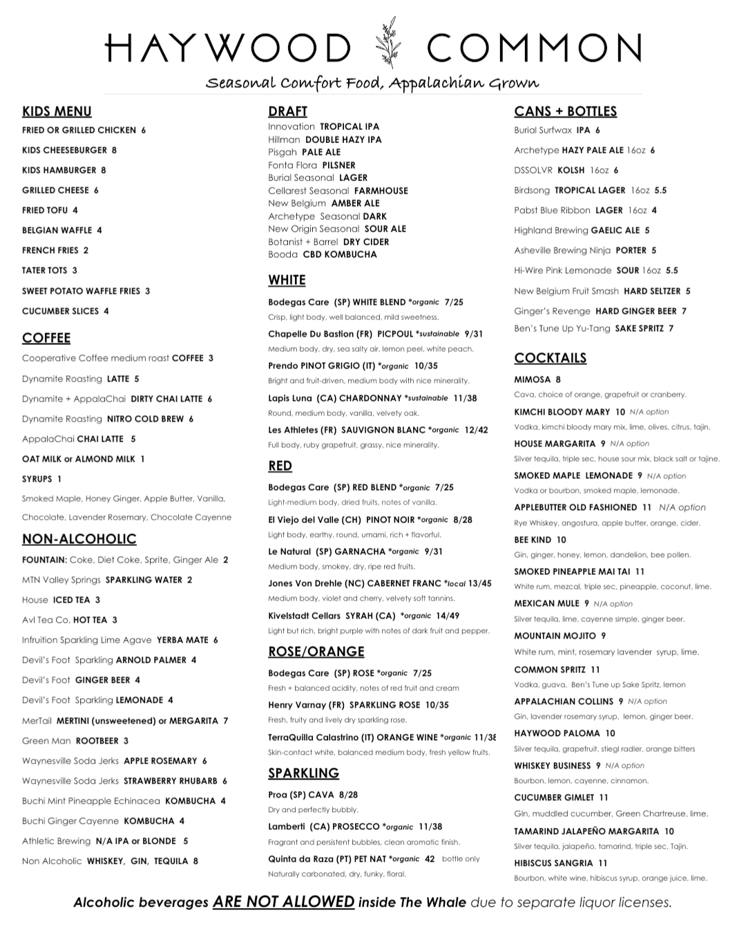 View Menus