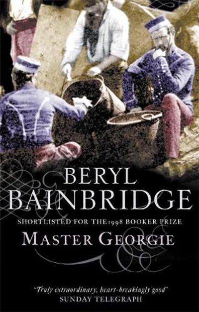 Colourful front cover of Beryl Bainbridge's book Master Georgie, depicting a historical scene