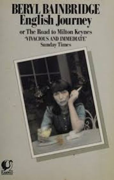 Front cover of Beryl Bainbridge's book English Journey, with a portrait of the writer