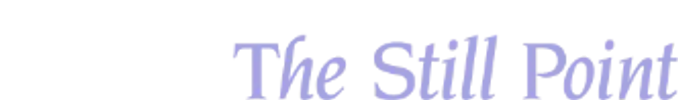 the words The Still Point in lilac 
