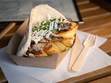 Chicken Pitta and Chips