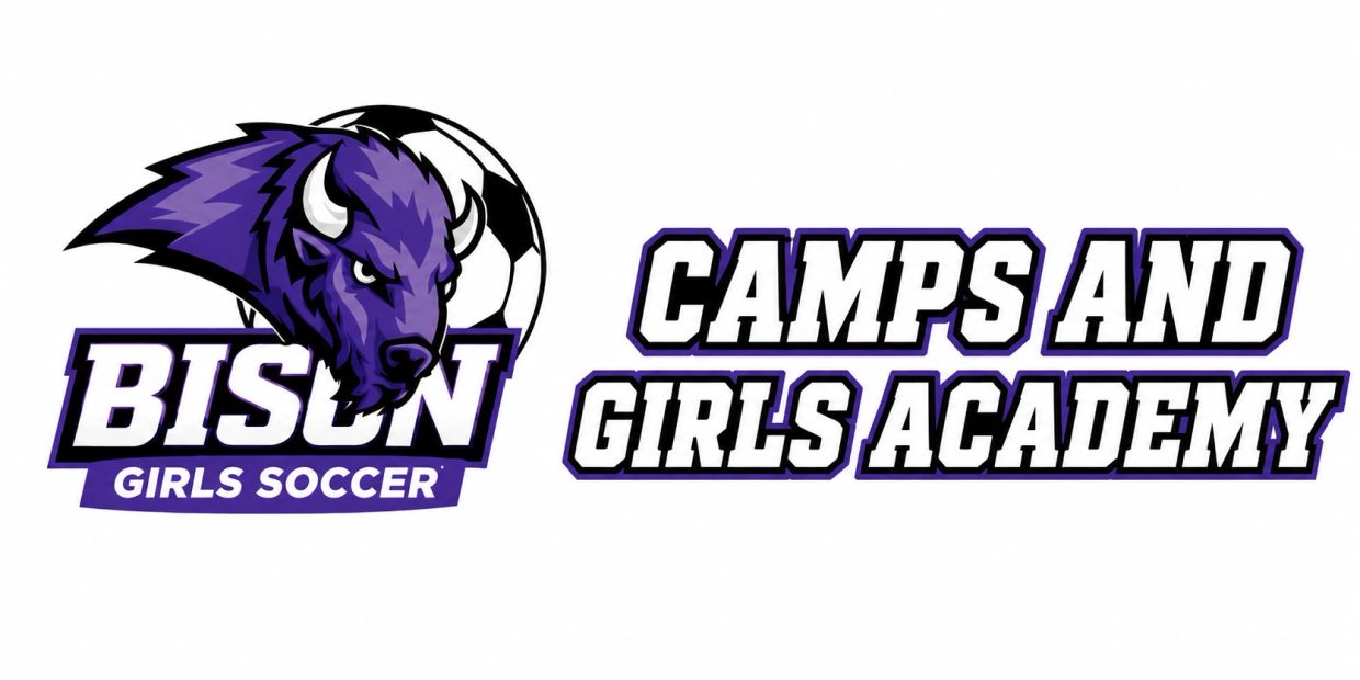 Bison Girls Soccer Camps and Girls Academy logo.