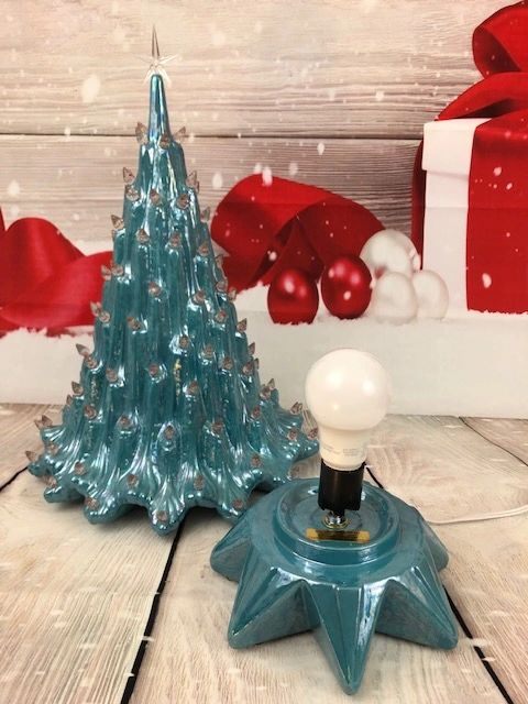 Pearl Ceramic Christmas Lighted Tree, Ceramic Tree, Christmas Tree