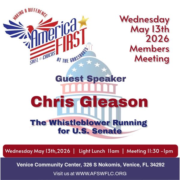 Flyer for Chris Gleason