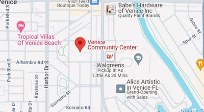 Map image of Venice Community Center, Venice Florida