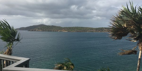 The View from the Sundeck.  Caret Bay, St. Thomas Vacation Rental.