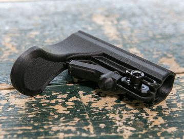 AR15 Ground Fighter Stock:  designed for unusual ground positional shooting.
