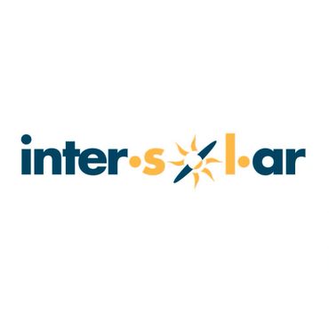 Inter Solar company logo with sun and solar panel icons.