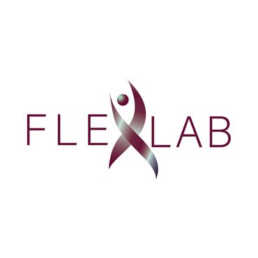 Logo of FLEXLAB with stylized human figure forming the letter X.
