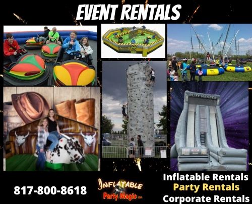 Club House Water Slide  Inflatable Party Magic Texas