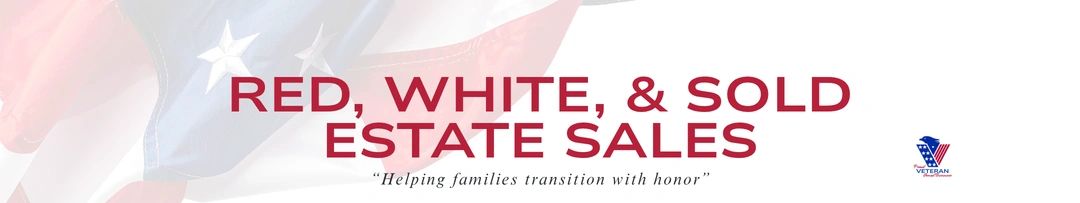 Red, White, and Sold Estate Sales logo