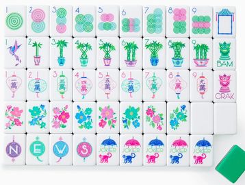Soft, vibrant, and effortlessly cheerful, the Jasmine Mahjong Tiles capture the beauty of a blooming