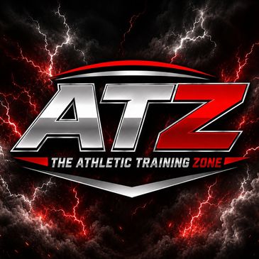 Bold ATZ logo with lightning and fiery red accents.