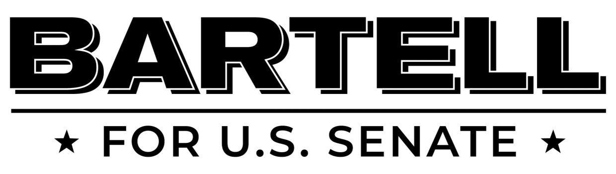"Bartell for U.S. Senate" campaign logo.