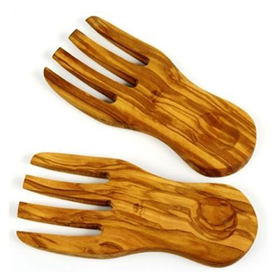 Olive Wood Salad Servers / Olive Wood Salad Server Hands