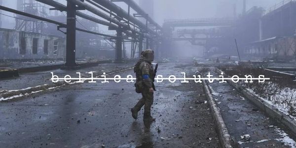 A person walking in empty space