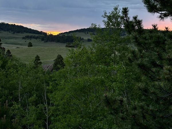 Sunset from the deck