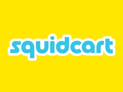 Squidcart yellow blue white logo