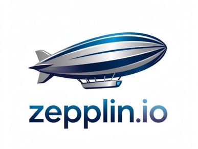 A zepplin on white background 