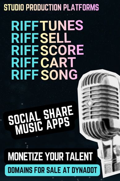 Music domains ad poster art.