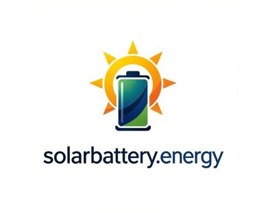 solar sun around battery logo