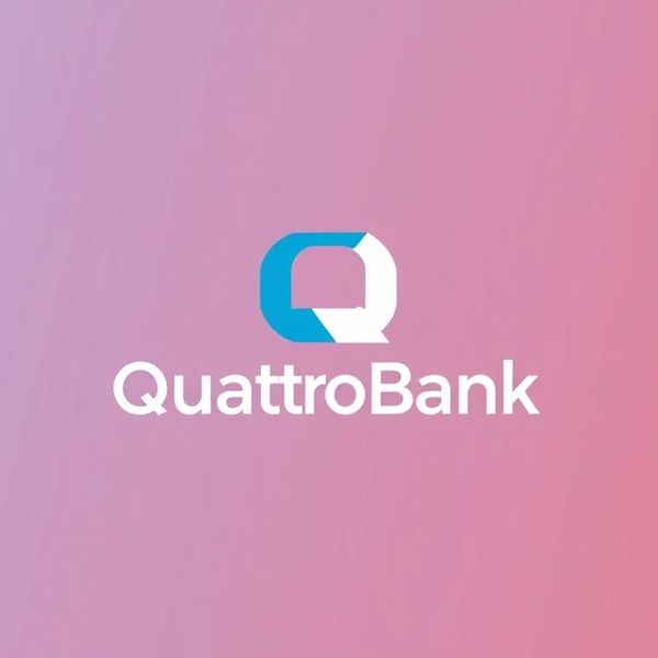 Logo of QuattroBank with stylized Q.