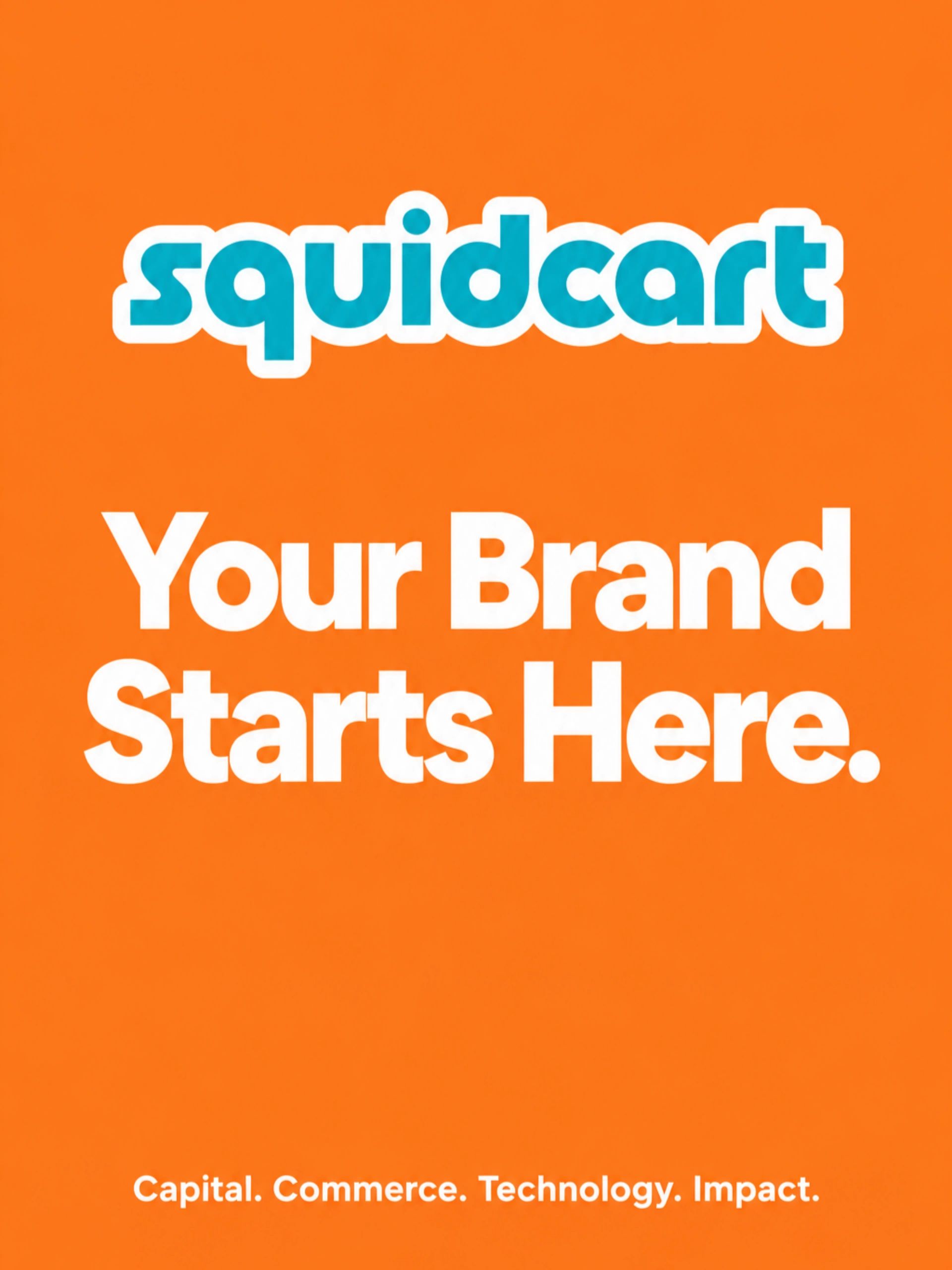 Orange white and blue logo signature 