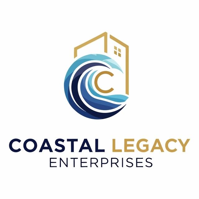 Logo featuring a stylized wave and building with the text Coastal Legacy Enterprises.