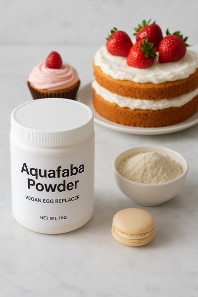 <img src="aquafaba-powder-confectionery.jpg" alt="Aquafaba powder for confectionery">